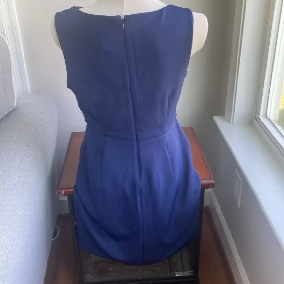 Sam Edelman navy draped Neck Sheath Dress size 4 - Picture 7 of 8